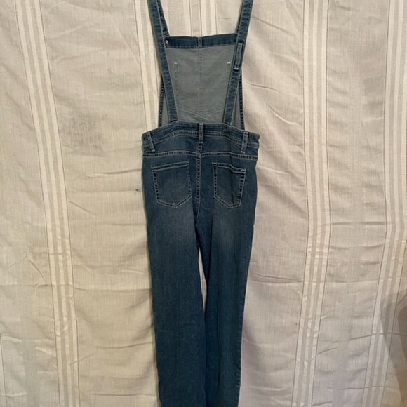 Cat Jack Jean Overalls Kid L Blue Straight Leg Western Neutral Concert Farm 80s - Picture 10 of 13